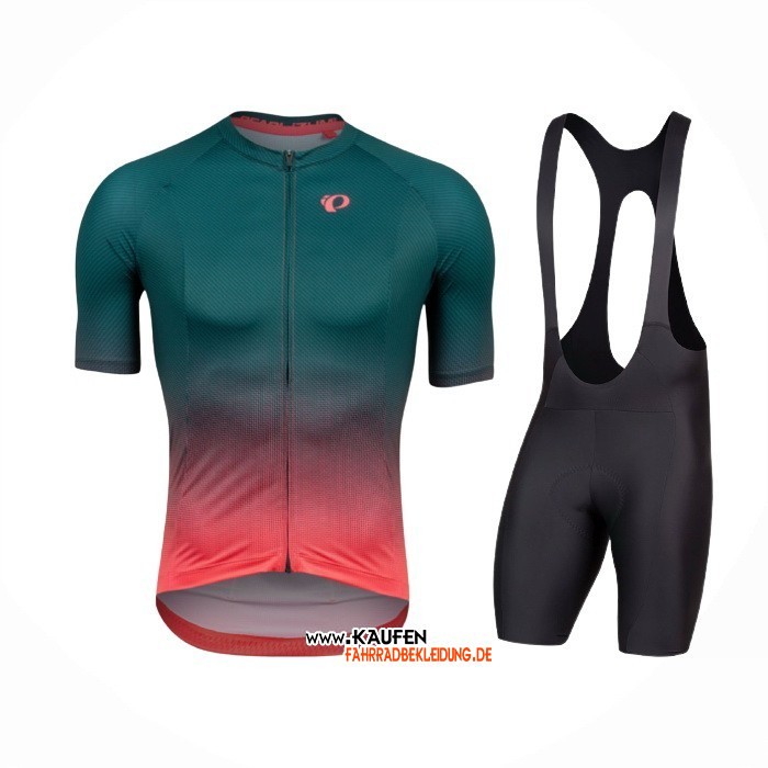 2021 Pearl Izumi Kurzarmtrikot und Kurze Tragerhose Grun Rosa